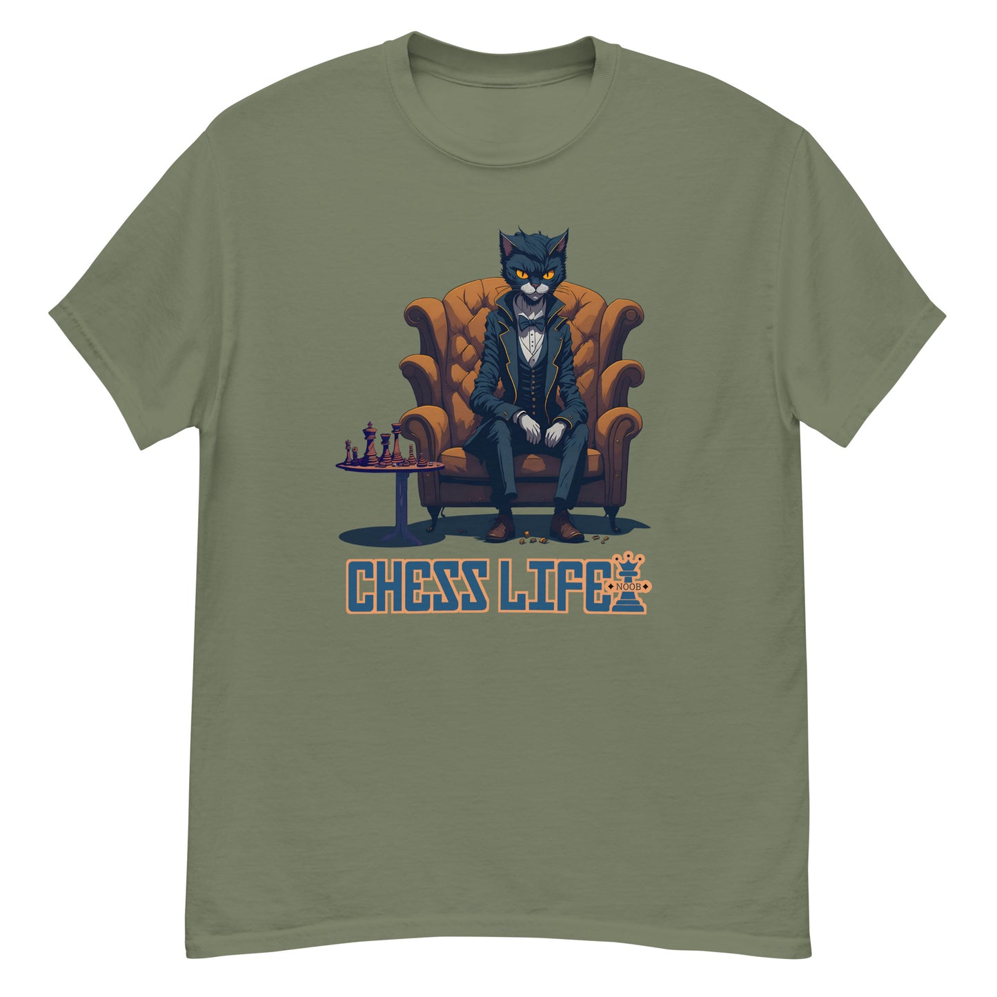 Chess Life Gentleman Cat | Classic T-Shirt