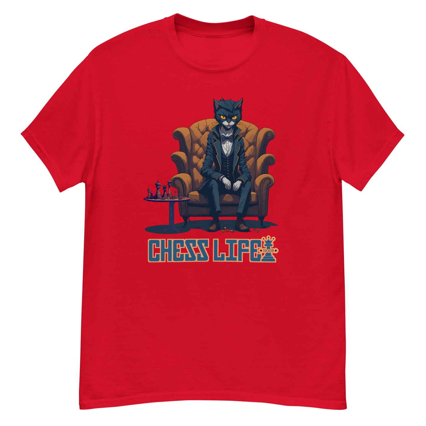 Chess Life Gentleman Cat | Classic T-Shirt