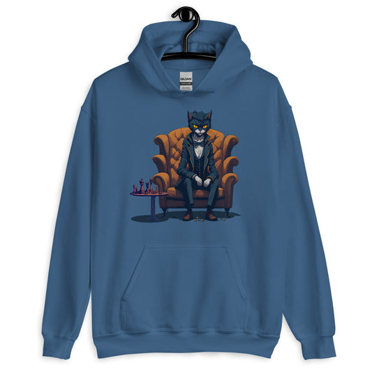 Chess Life Gentleman Cat | Unisex Hoodie
