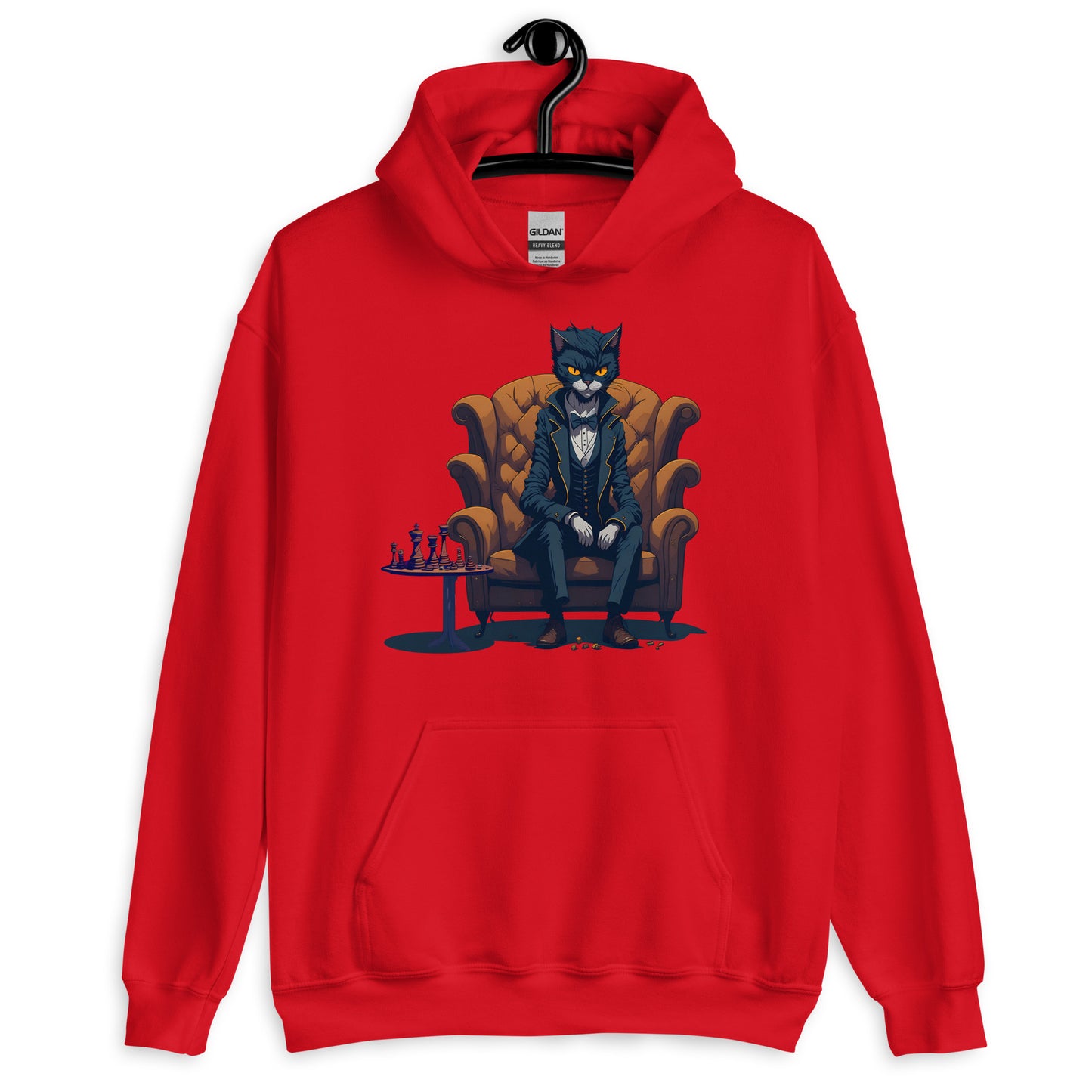 Chess Life Gentleman Cat | Unisex Hoodie