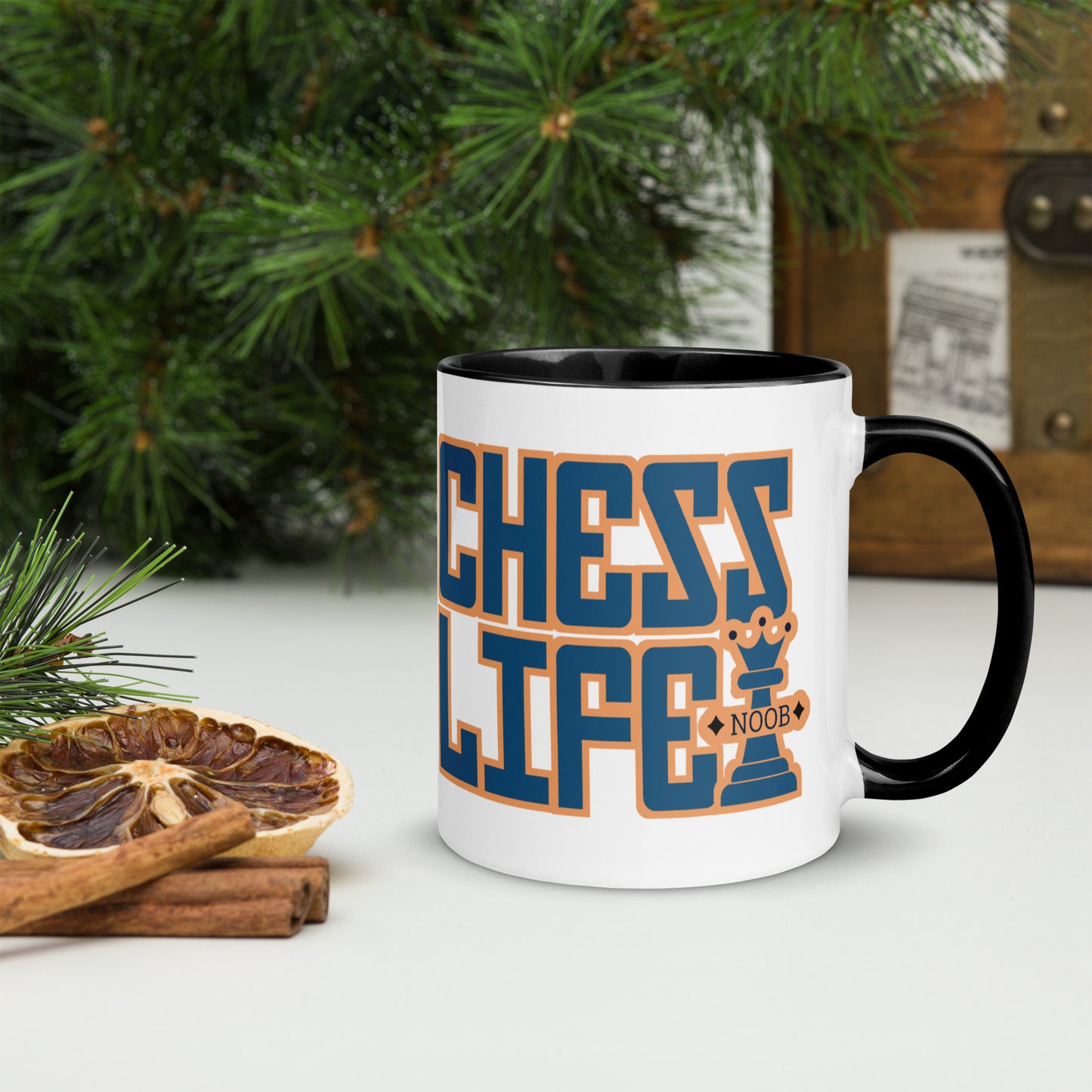 Chess Life Gentleman Cat | Mug with Color Inside