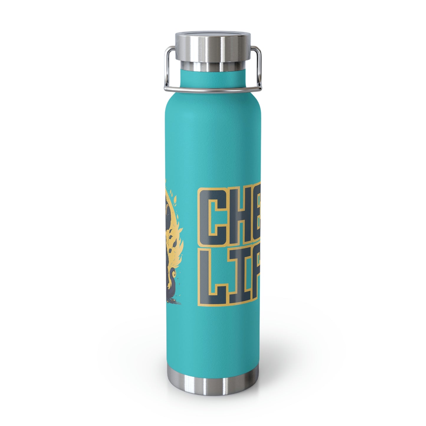 Chess Life Cool Cat | Copper Vacuum Insulated Bottle (22 oz / 650 mL)