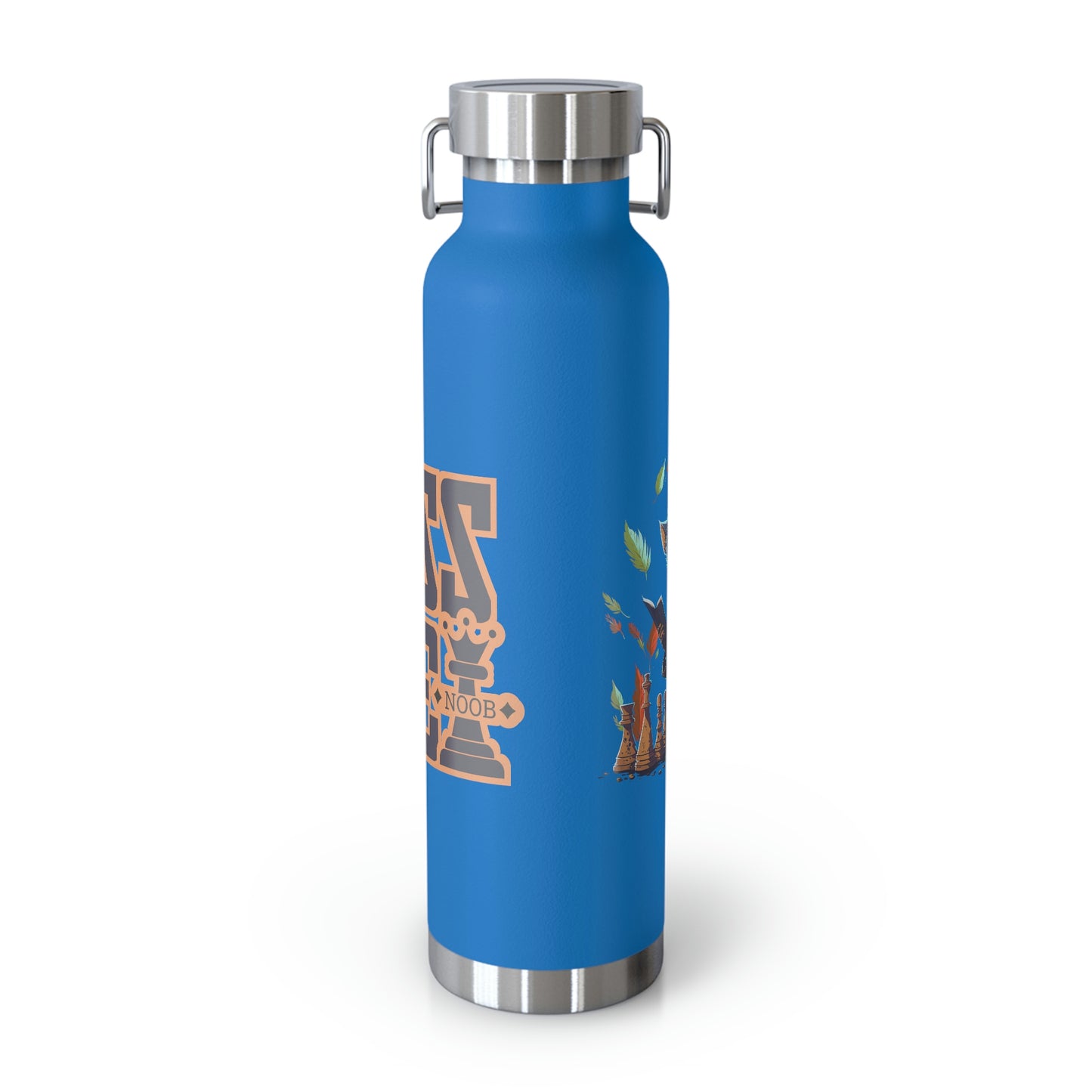 Chess Life Professor Cat | Copper Vacuum Insulated Bottle (22 oz / 650 mL)