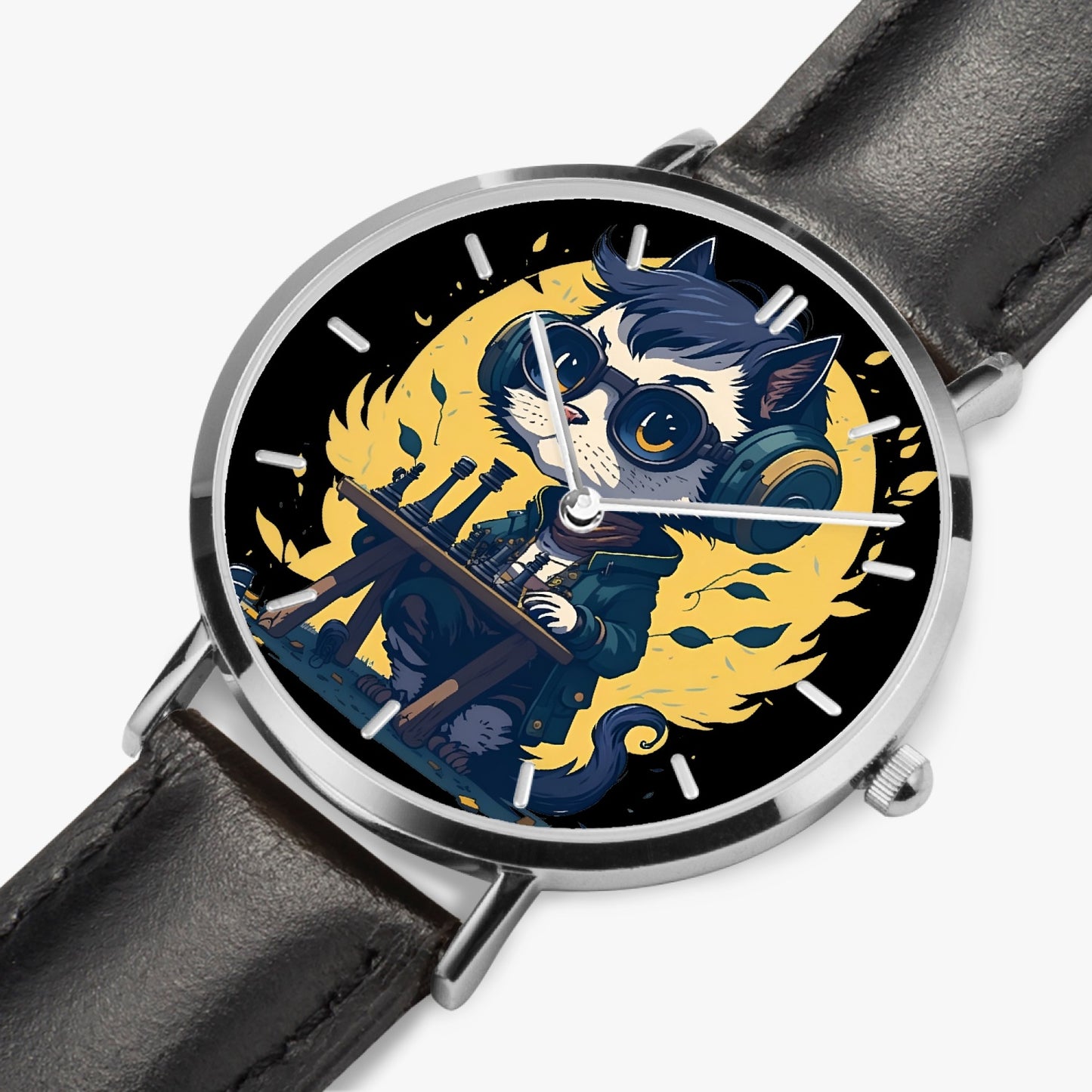 Chess Life Cool Cat | Ultra-Thin (8 mm) Uber-Stylish Watch
