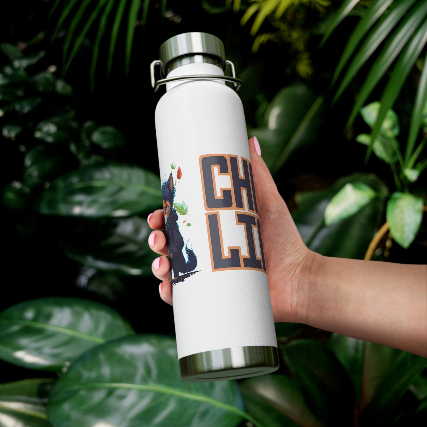 Chess Life Professor Cat | Copper Vacuum Insulated Bottle (22 oz / 650 mL)