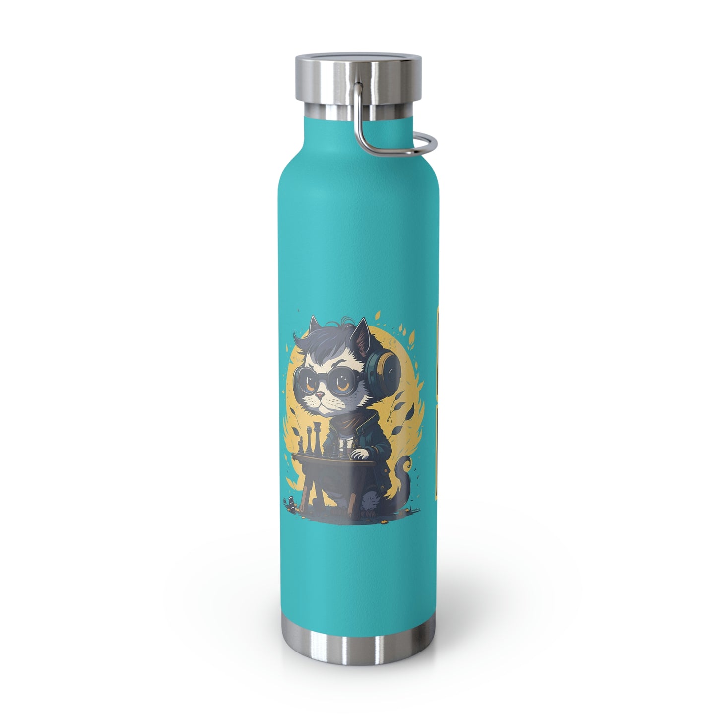Chess Life Cool Cat | Copper Vacuum Insulated Bottle (22 oz / 650 mL)