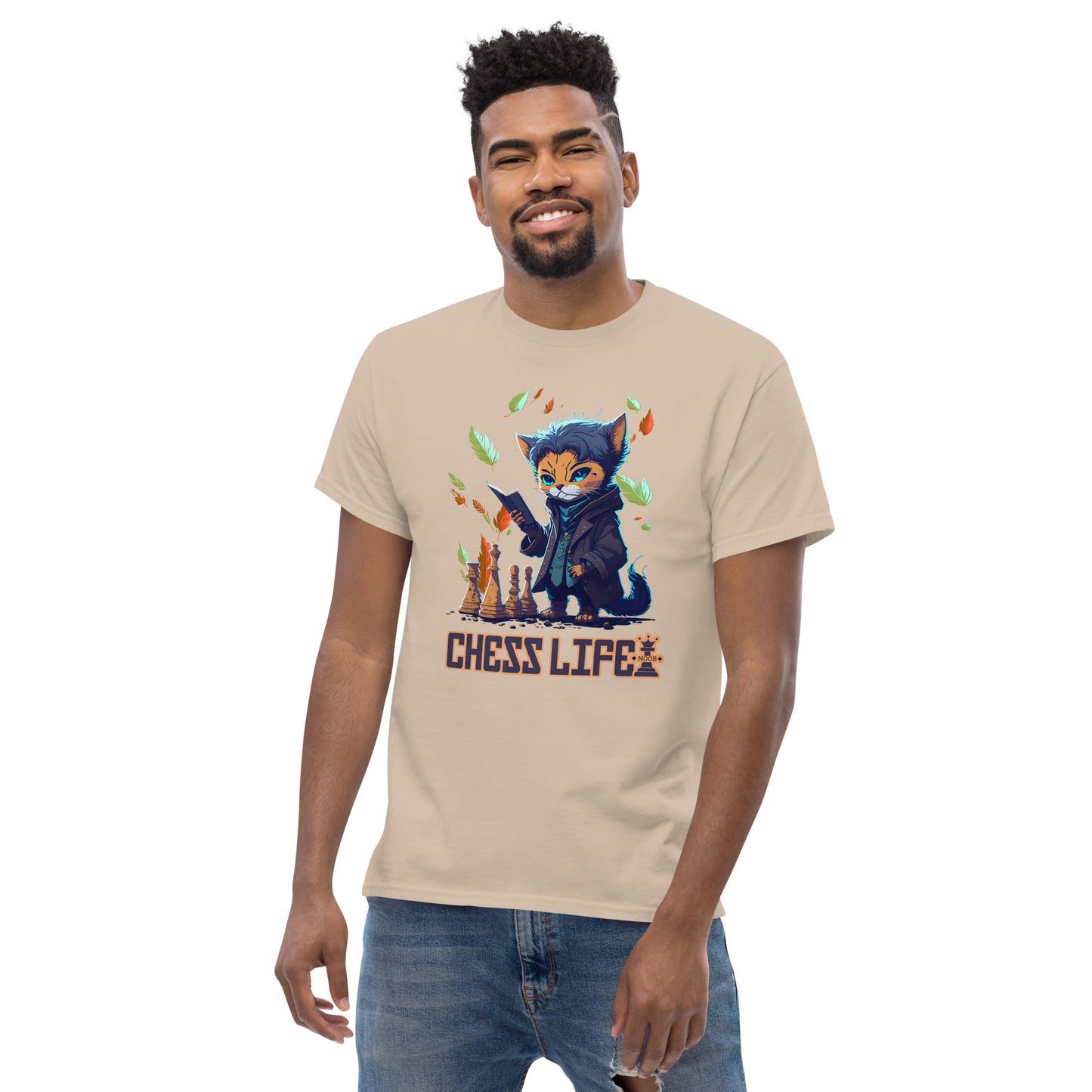 Chess Life Professor Cat | Classic T-Shirt