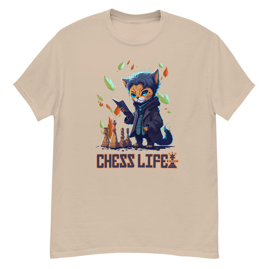 Chess Life Professor Cat | Classic T-Shirt